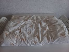 Steppdecke Kinder, Weiss, mit Teddybären Muster, guter Zu...