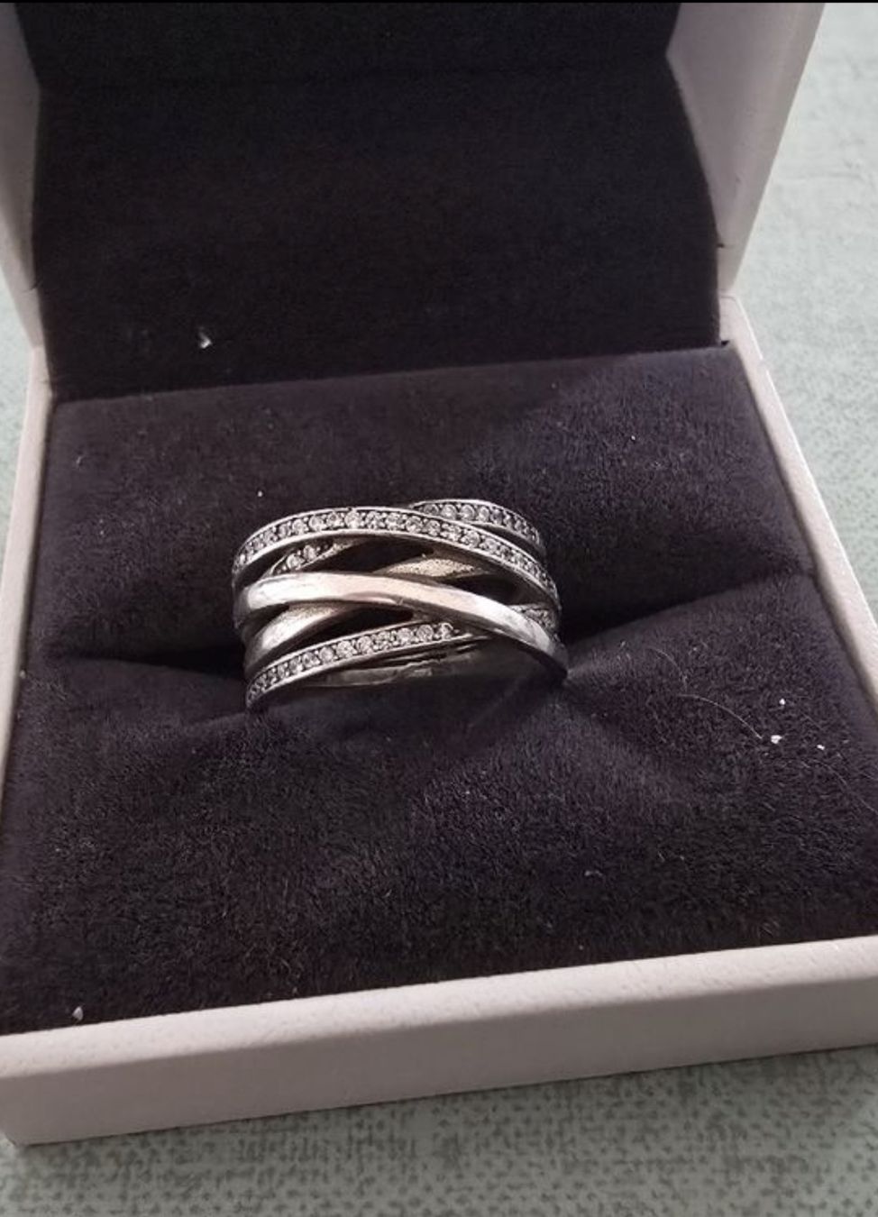 Bague En Argent Occasion - Modèle Simple Et Joli, Couleur Argenté, Bijou Féminin