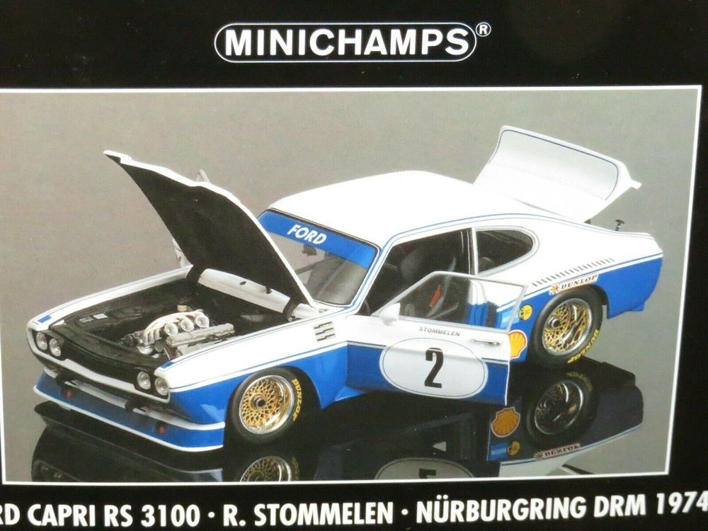 1:18 Minichamps Ford Capri RS 3100 Nürburgring DRM 1974 Strommelen #2