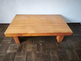 Japanischer Couchtisch Tisch Massiv Holz 100x30x60cm