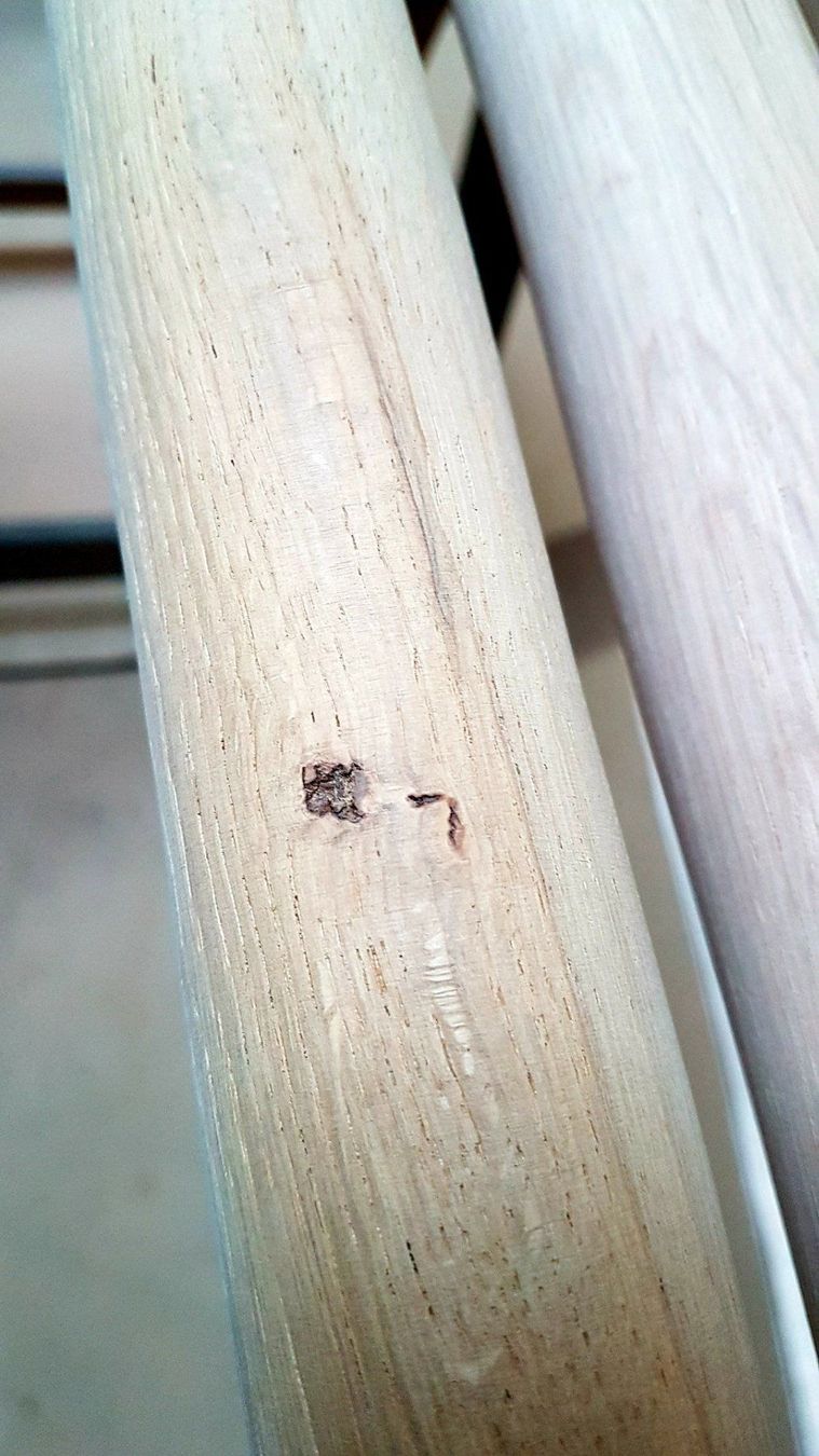Articoli in legno: 4 Stk. Handlauf Rundstab Eiche D: 45 mm Los 207 – Nuovo (secondo la descrizione) da Sulgen venduto da Wag0815 5