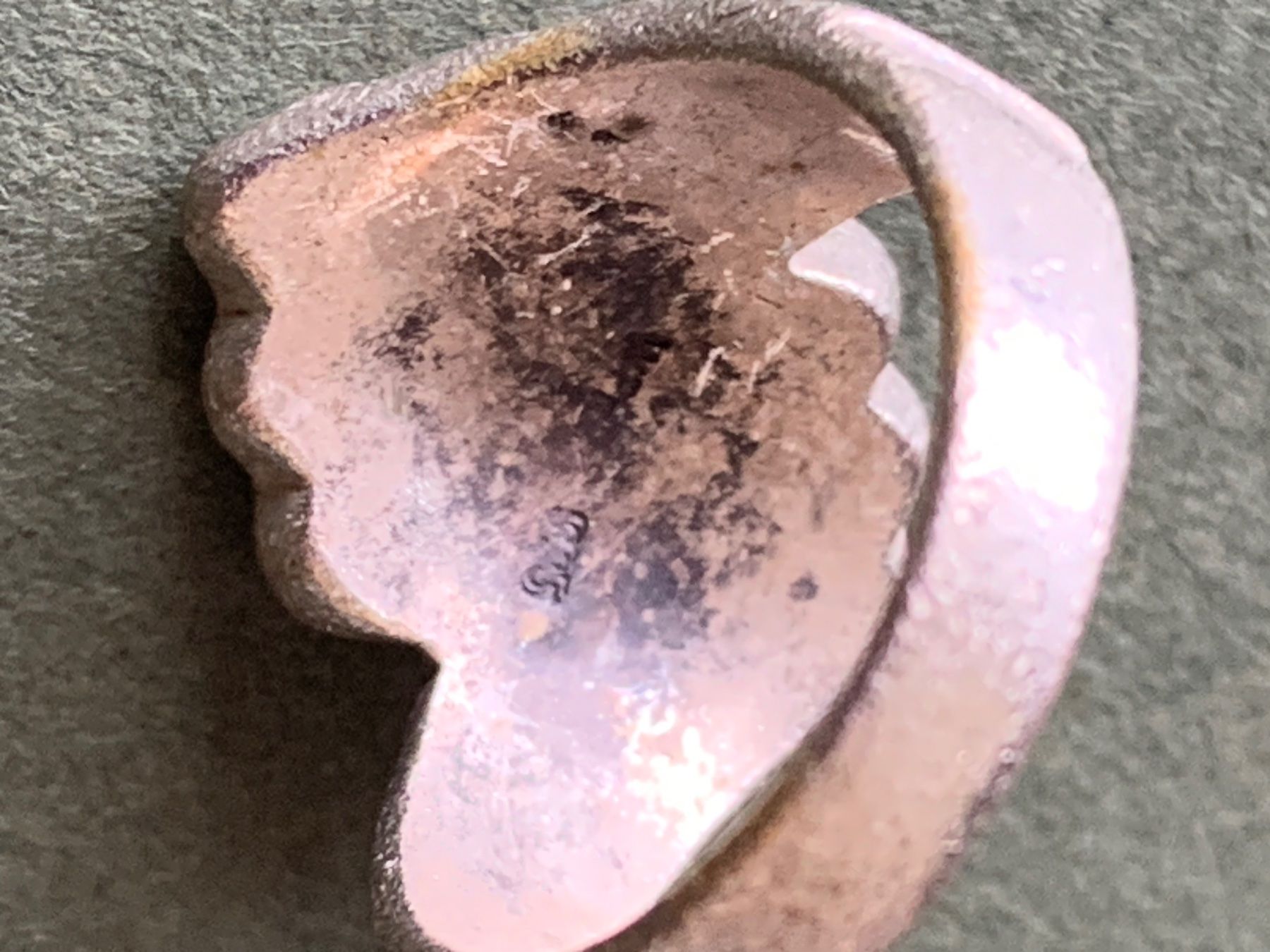Ringe: Silberring Fächer Linien  (47/15) – Gebraucht aus Dittingen von Bellevista 5