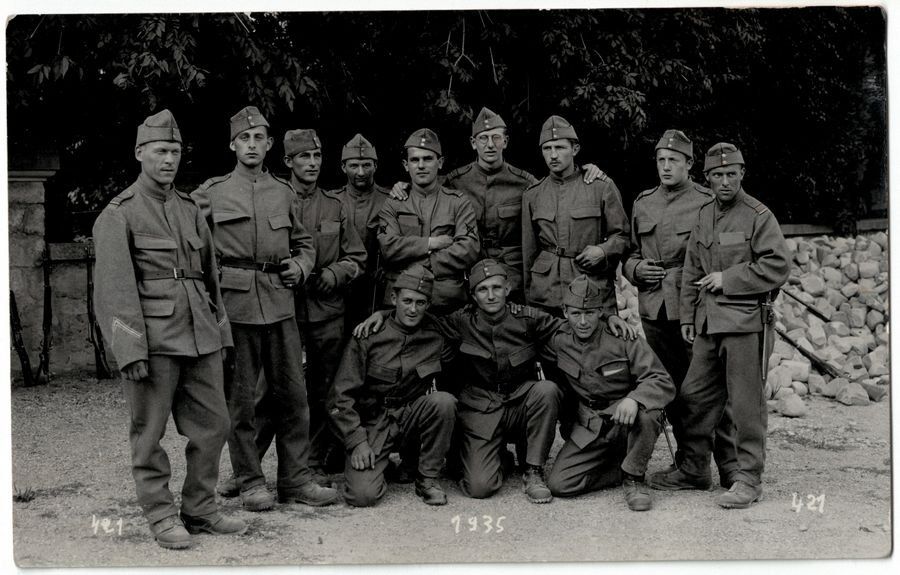 Cartoline postali: Soldaten, datiert 1935 – Usato da Frauenfeld venduto da POML
