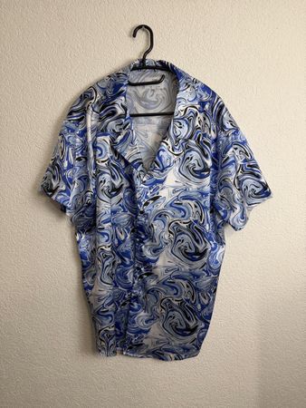 Sixth June Hemd, XXL eher XL, blau-weiss