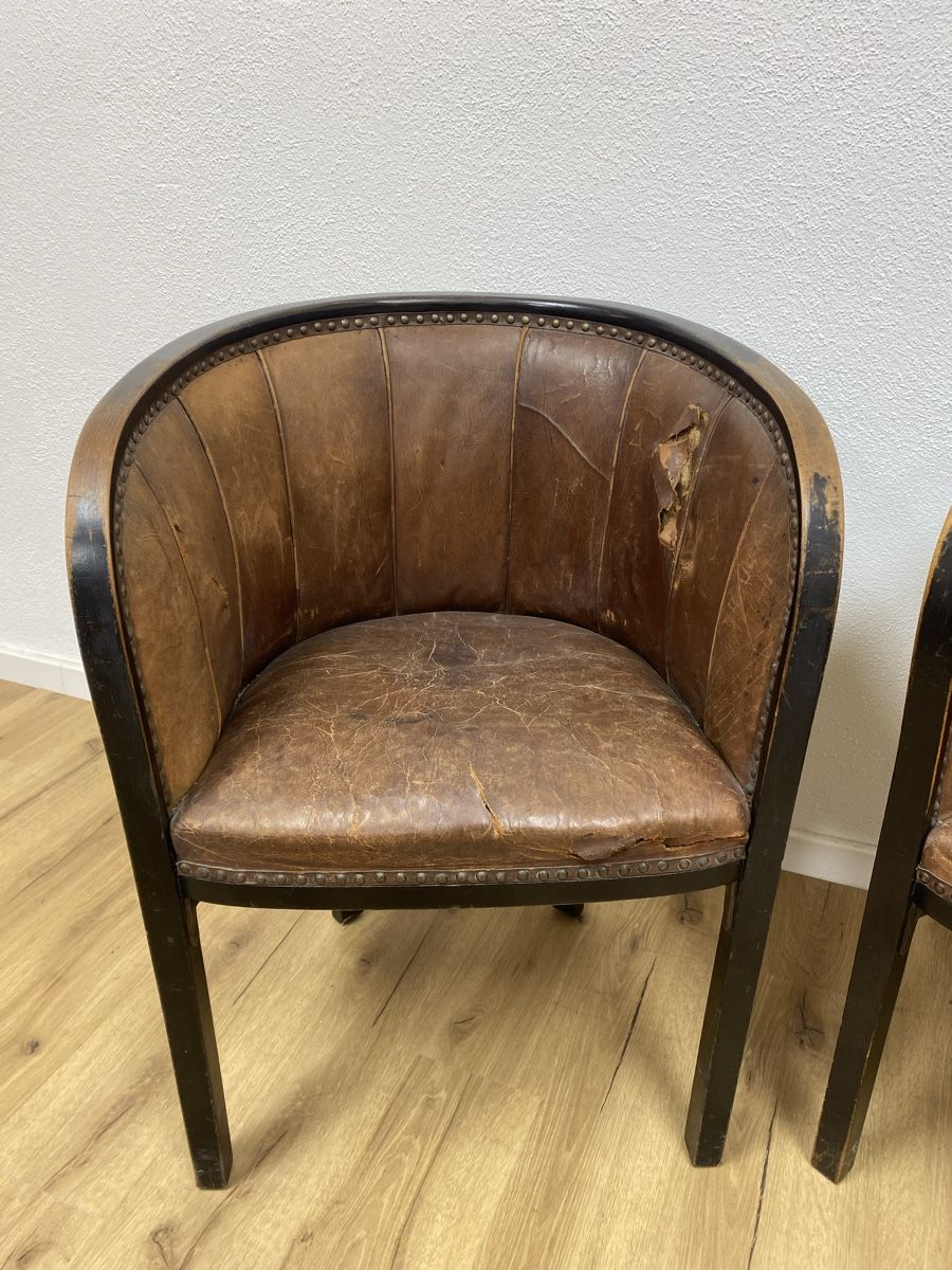 Thonet Poltrone: Zwei Thonet Ledersessel – Usato da Basel venduto da MoebelSackmann 4
