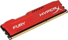 HyperX Fury rot, 2x8GB, 1600MHz, DDR3-RAM, DIMM