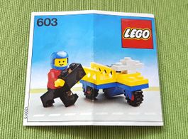 LEGO Bauanleitung 603 Sidecar 1978 Classic Town Stadt