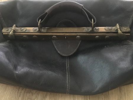 Antike Arzt Ledertasche