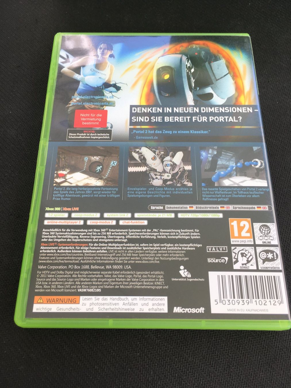 Microsoft Giochi: Portal 2 - Xbox 360 Game – Usato da St.Gallen venduto da Punktchen01 1