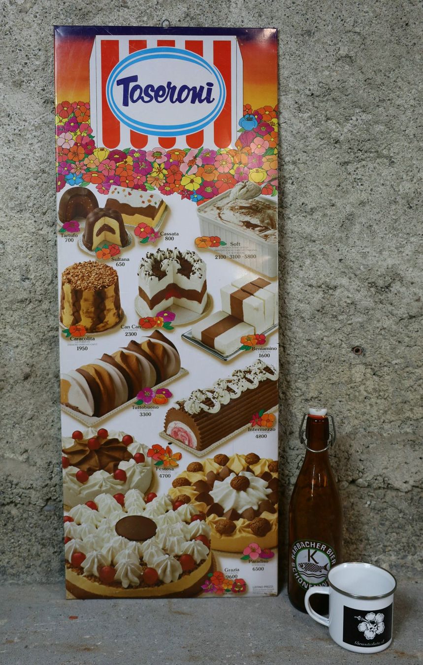 Insegne: Blechschild "Toseroni Gelato" – Usato da Birrwil venduto da brandschatz_birrwil