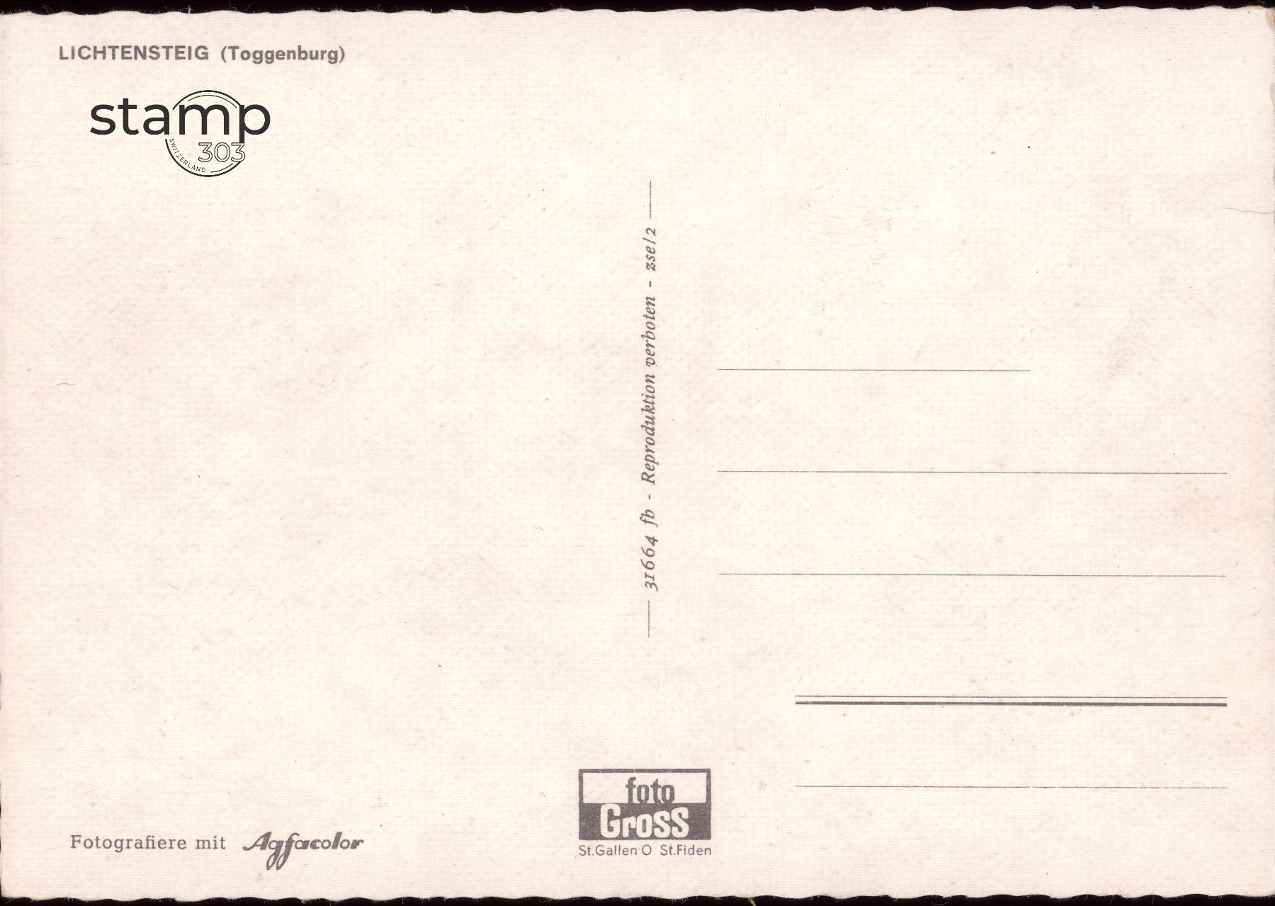 Cartoline postali: AK Lichtensteig im Toggenburg – Usato da Eggersriet venduto da stamp303 1