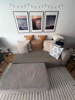 Bettsofa mit Ottomane grau guter Zustand 250cm