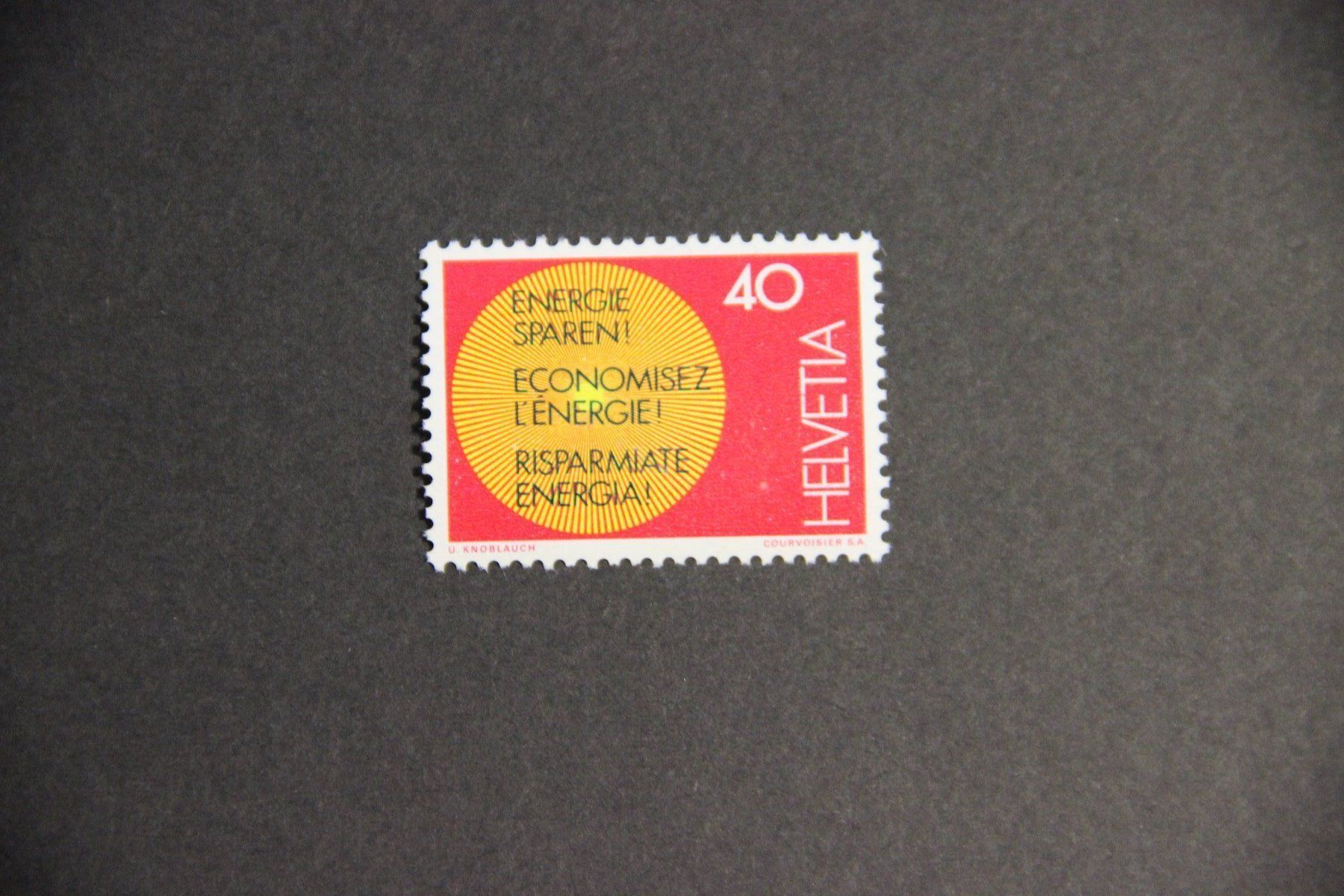 Tous les timbres: Schweiz 1976 - Energiesparen! – Neuf (Voir description) à Jona par Southafrica07