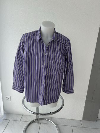 Purple Stripe Button-Up Shirt by Lauren Ralph Lauren - 3XL