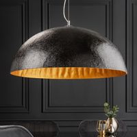 Luxus Hängeleuchte 70cm Deckenlampe Schwarz Gold neu