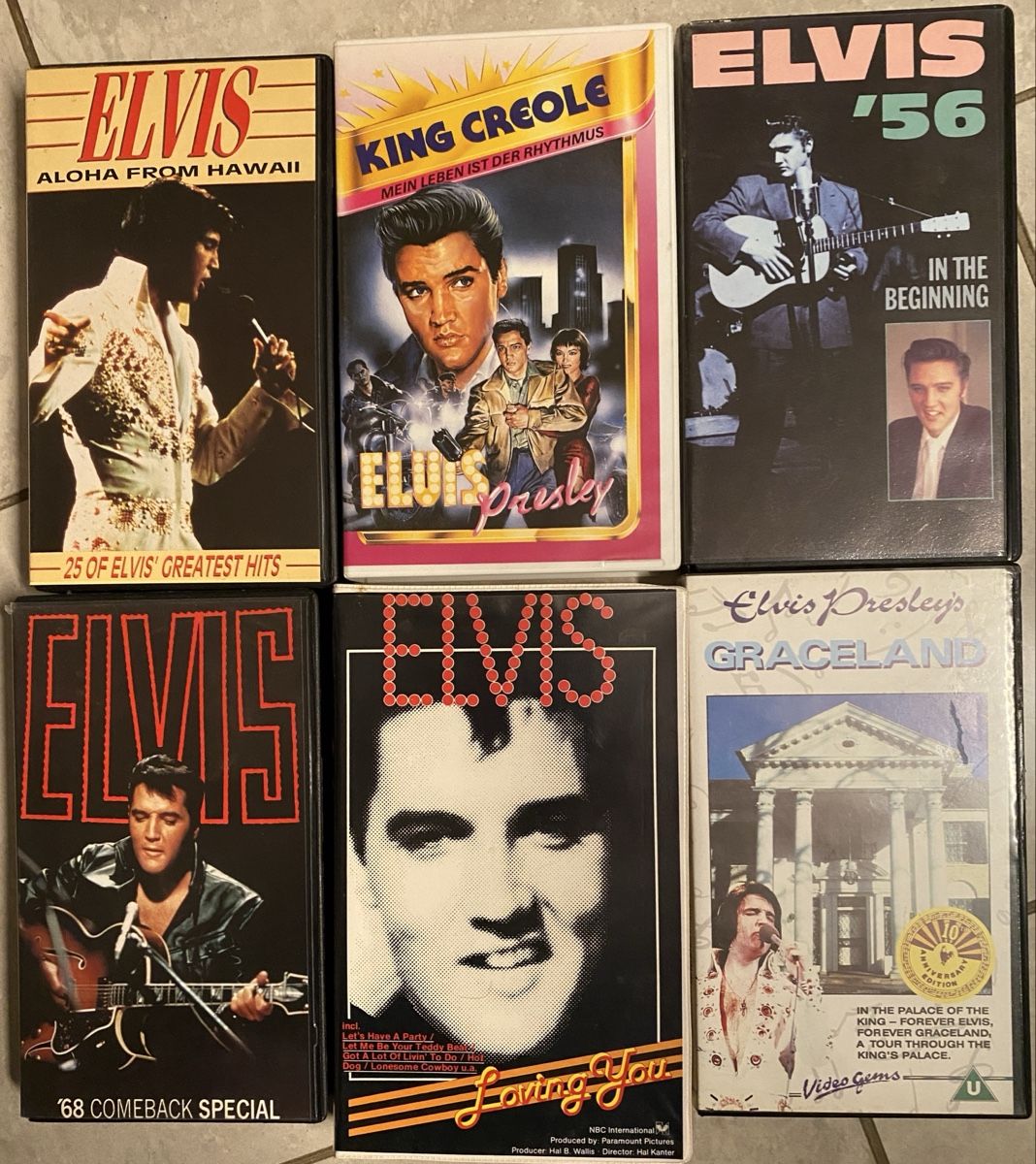 Tutti i VHS: 6 Elvis Filme VHS – Usato da Weinfelden venduto da QueenSally2011