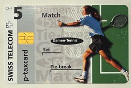 Swiss Telecom p-taxcard Damen-Tennis European Indoors Zürich