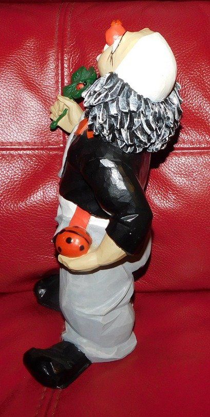 Figuren: Glücksbringer Gilde-Clown, H 32 cm, Handmade, – Gebraucht aus Villnachern von Schnugelchen 3