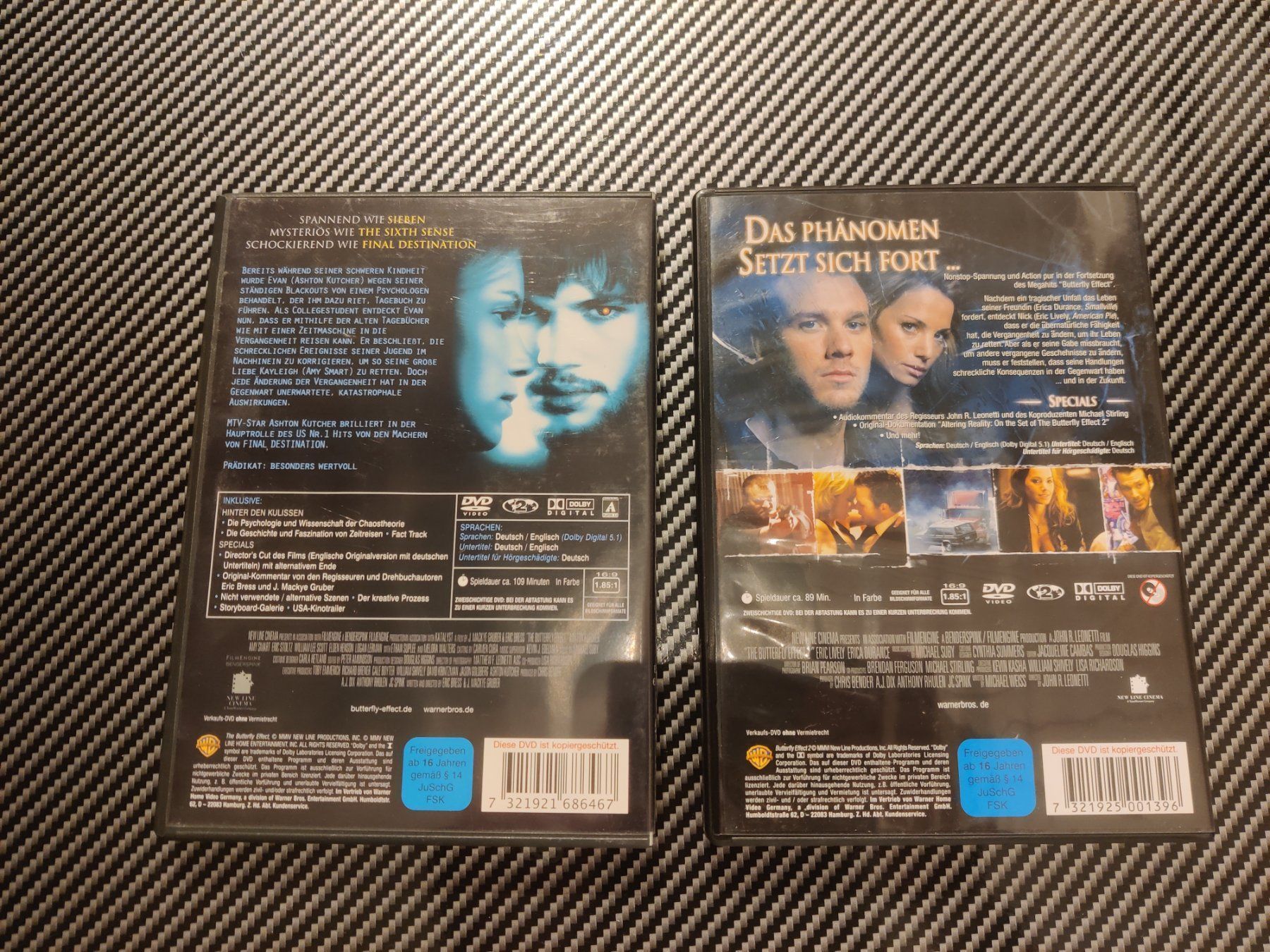 Tutti i DVDs: Butterfly Effect & Butterfly Effect 2 DVD Set – Usato da Ettingen venduto da flouleFM 1
