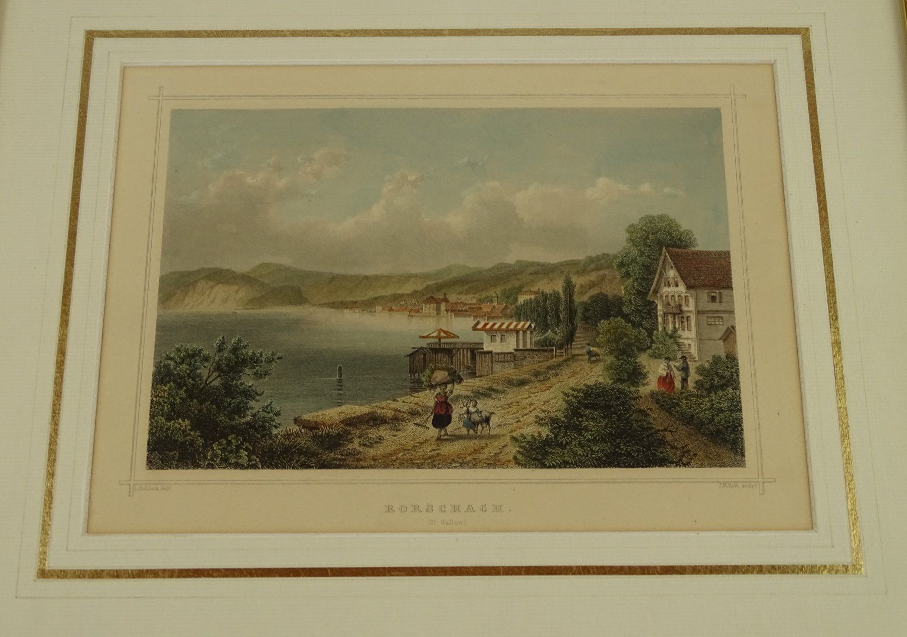 Incisioni: RORSCHACH, STAHLSTICH UM 1865 – Usato da Grüningen venduto da Kartensammler 1