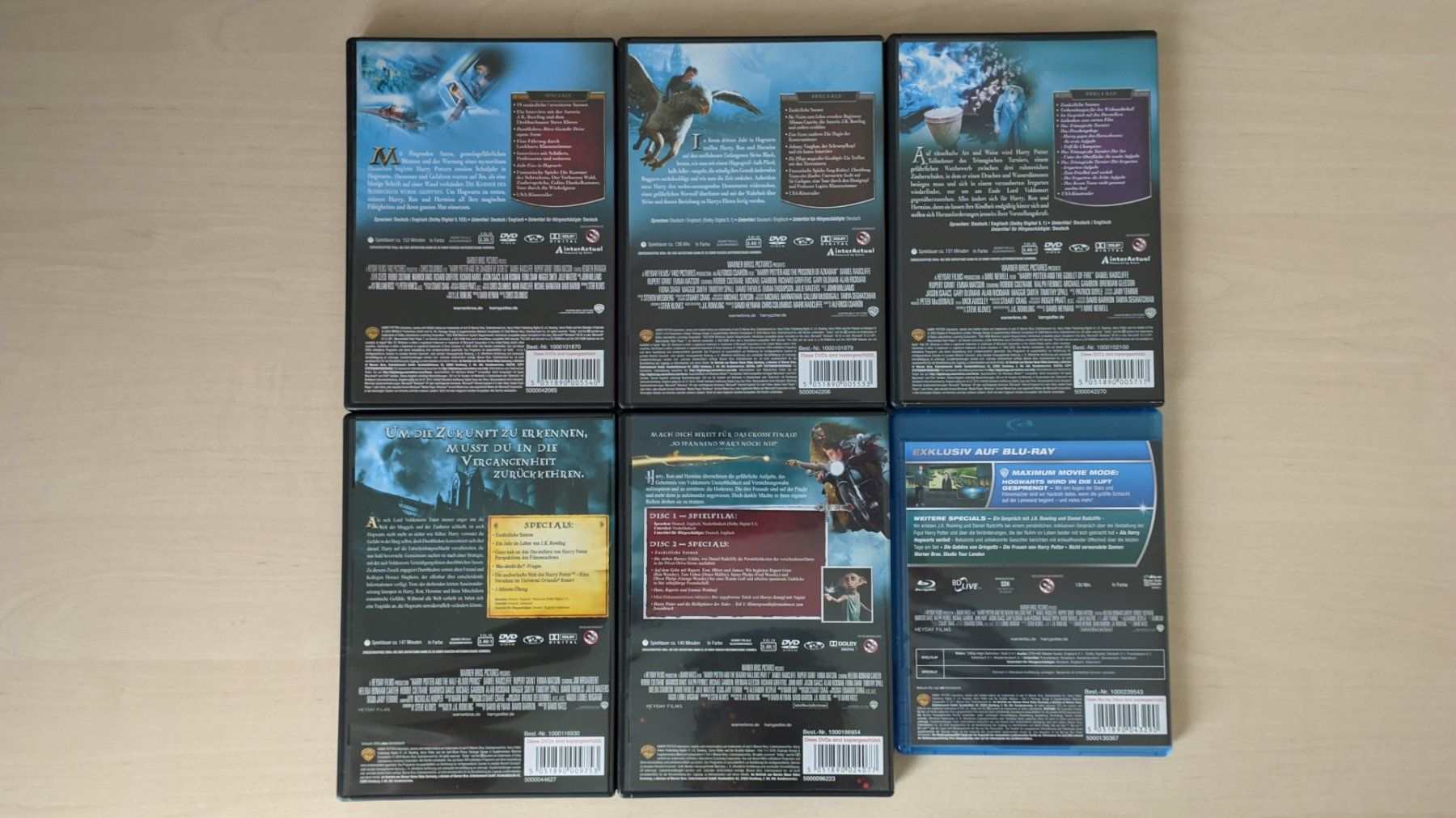 Alle DVDs: Harry Potter, 6 von 7 Teile, DVD/Blu-ray – Neu (gemäss Beschreibung) aus Ballwil von bom_ar 1
