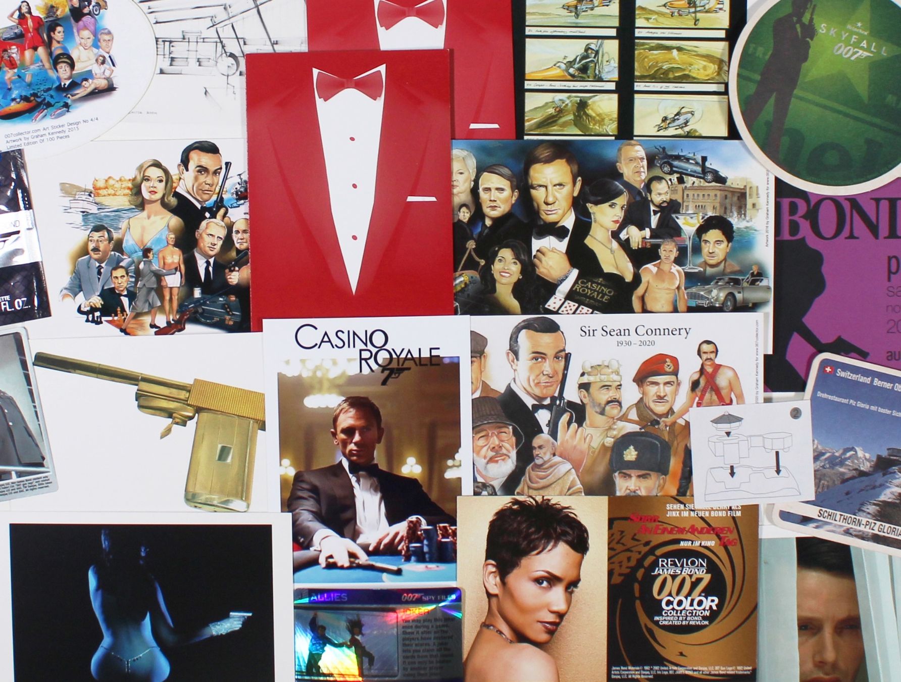 James Bond 007 20 seltene Werbeartikel Postkarten,Sticker... (Gebraucht ...