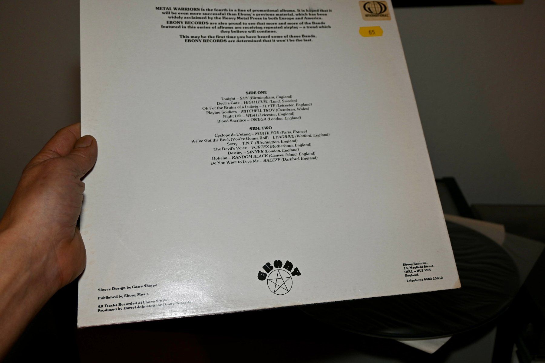 Dischi in vinile: Metal Warriors EBONY UK 1983 LP VG+/VG+(+)/MINT- – Usato da Pfaffhausen venduto da mono_rec 5
