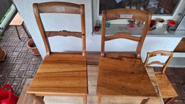 4 Biedermeier Stühle in top Zustand, schön, geölt, stabil