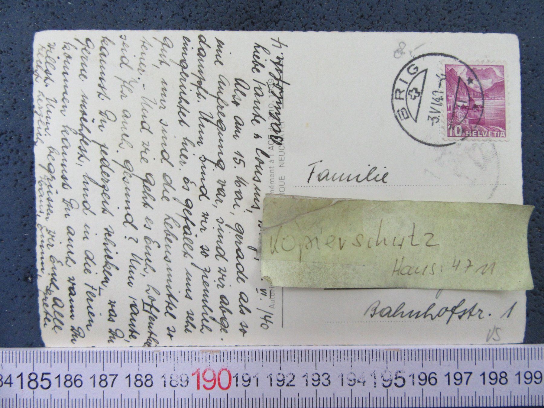 Cartoline postali: BRIG 1939 WASENHORN VS AK – Usato da Ettingen venduto da Hausi4711 1