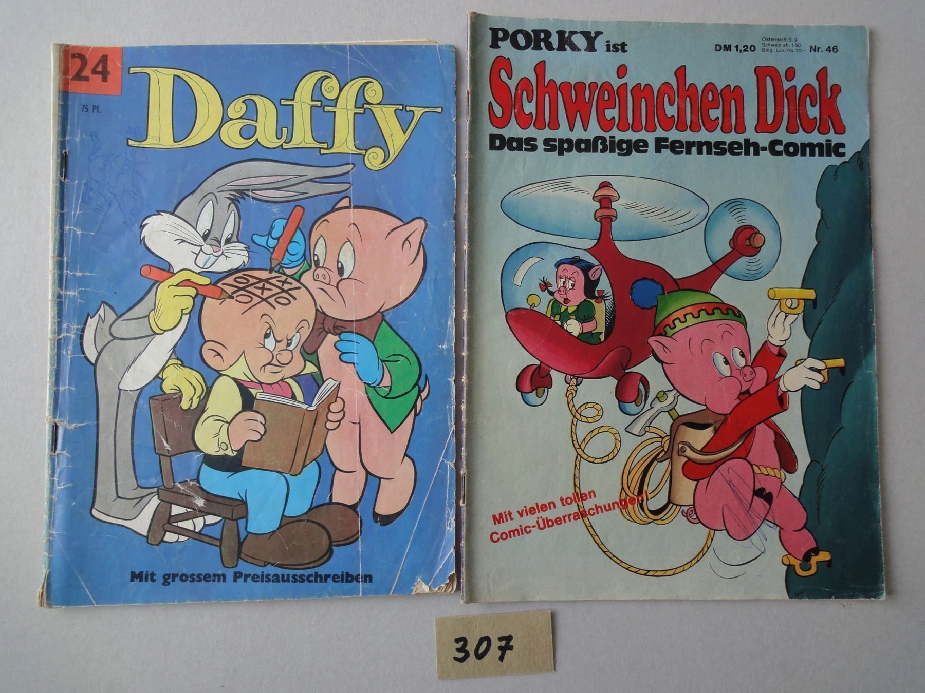 Fumetti: 5 Comics - Daffy 1962 - Schweinchen Dick  2x Goofy Fix-Foxi – Usato da Chur venduto da omonia