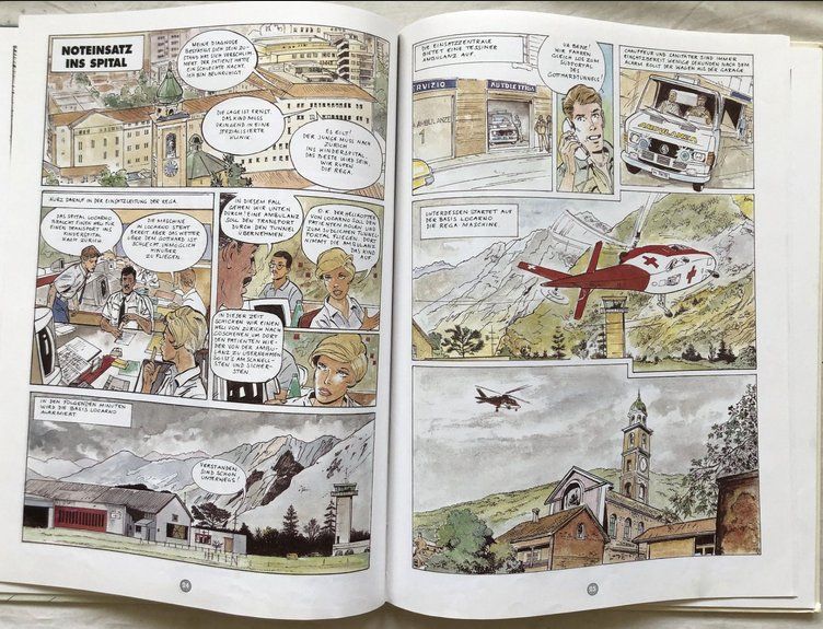 REGA - Retter im Sturm             Comic      ©'1995 Schweiz 6