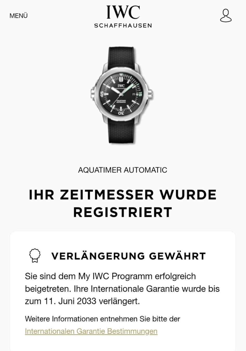 IWC Montres: IWC Aquatimer / 2025 / Full Set – Neuf (Voir description) à Binn par STI-SWISS 5