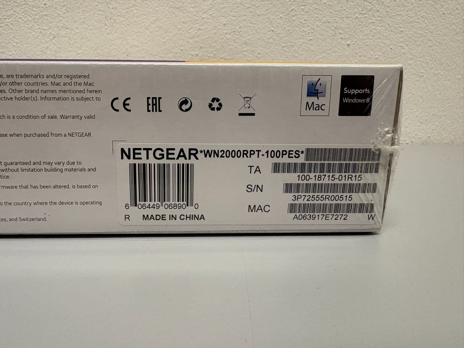 Netgear WiFi: Netgear Wifi Range Extender WN2000RPT – Nuovo e nell'imballaggio originale da Hochdorf venduto da av-electronics 4