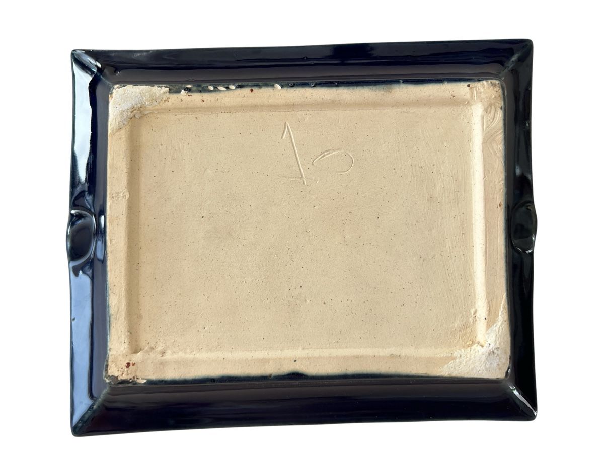 Tutte le decorazioni: Unique Vintage Dark Blue Handmade Ceramic Ashtray – Usato da Zürich venduto da mel_nbh7 1