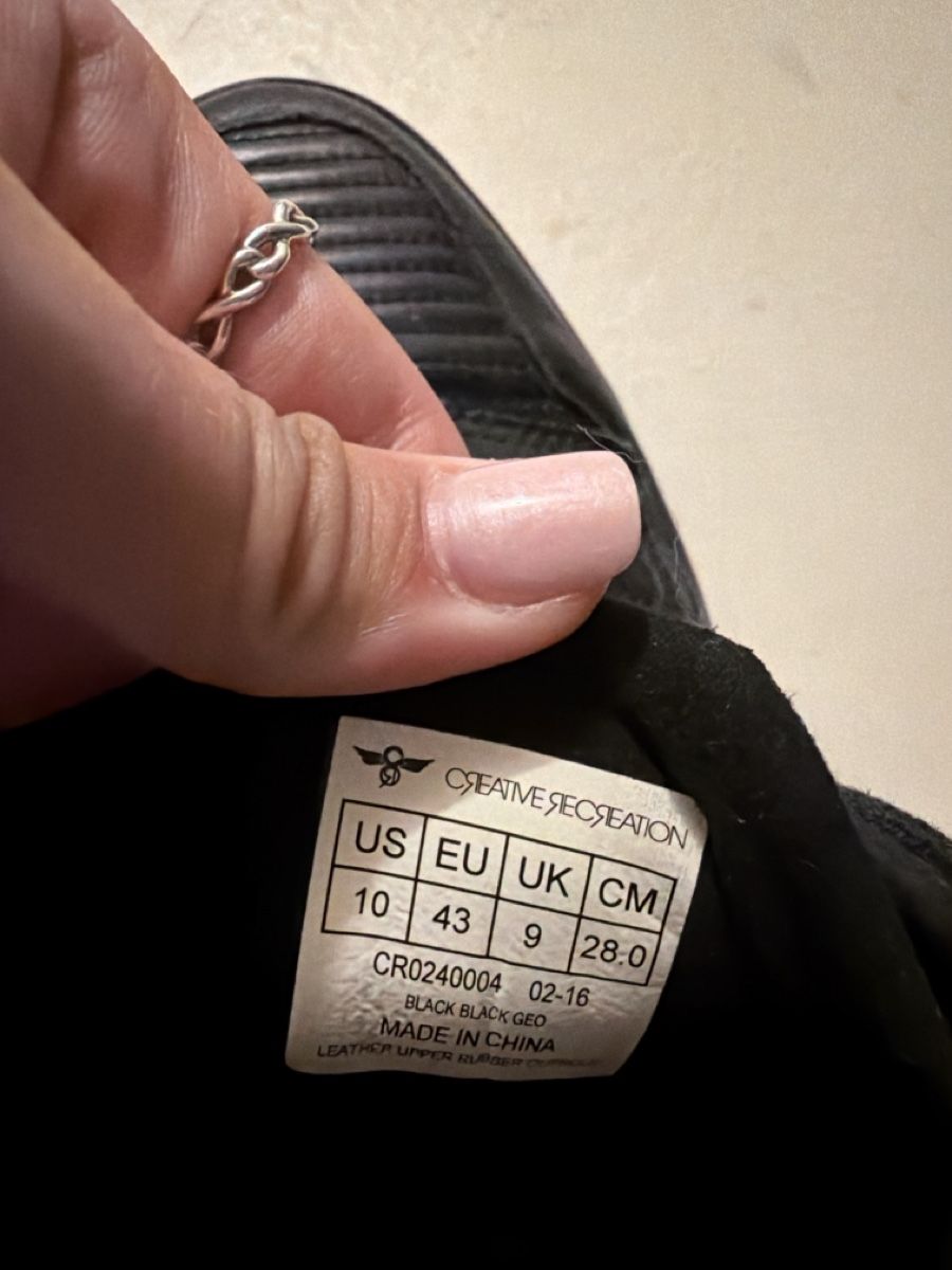 Herrenschuhe: Creative Recreation Sneaker schwarz Grösse 43 gebraucht – Neu (gemäss Beschreibung) aus Luzern von Lorena.haj 3