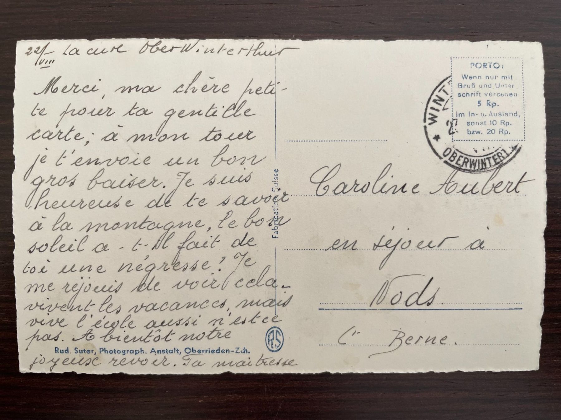 Cartoline postali: OBERWINTERTHUR Kirche, 2 Ansichtskarten – Usato da Wald ZH venduto da TLILEF 4