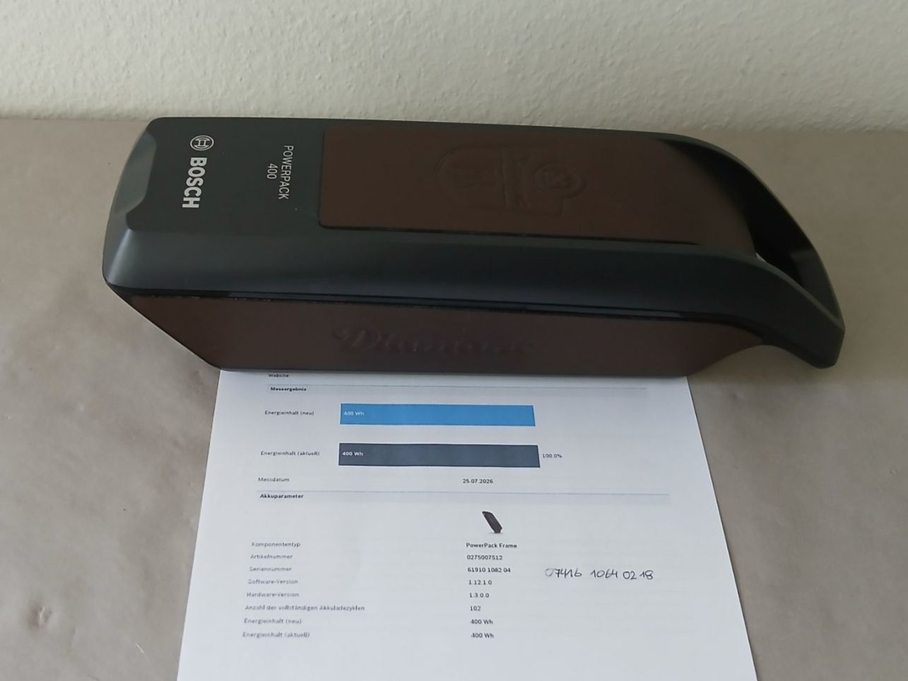 Bosch Batterie: Bosch Powerpack 400 mit 495Wh - Diamant Cover + Messbericht – Usato da Winterthur venduto da .-thx-. 2
