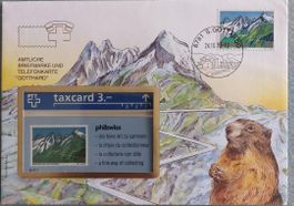 BRIEFMARKE & TELEFONKARTE  "GOTTHARD" - 1993