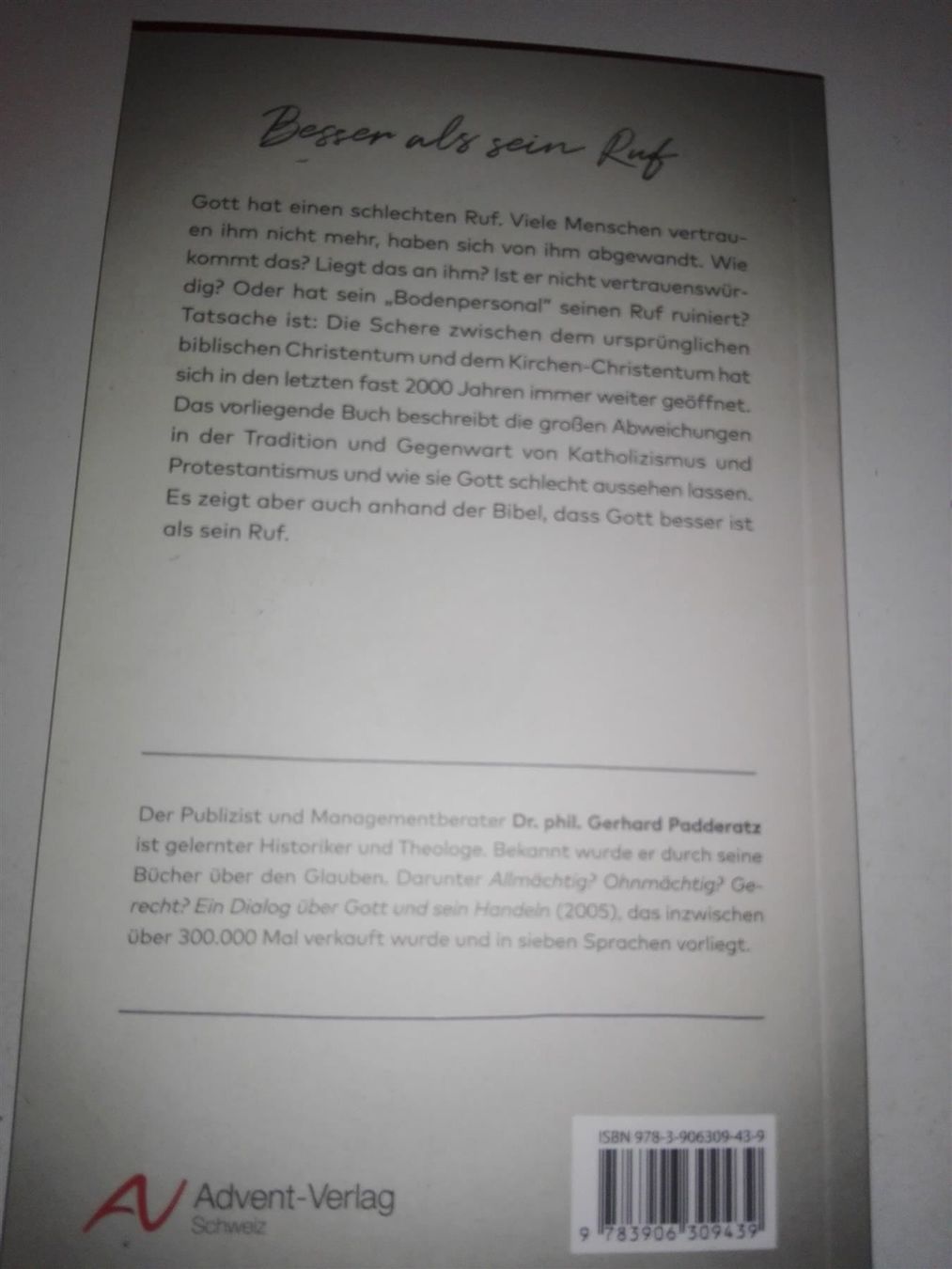 Libri: Besser als sein Ruf (Gerhard Padderatz) – Nuovo (secondo la descrizione) da St. Gallen venduto da elkapone 9