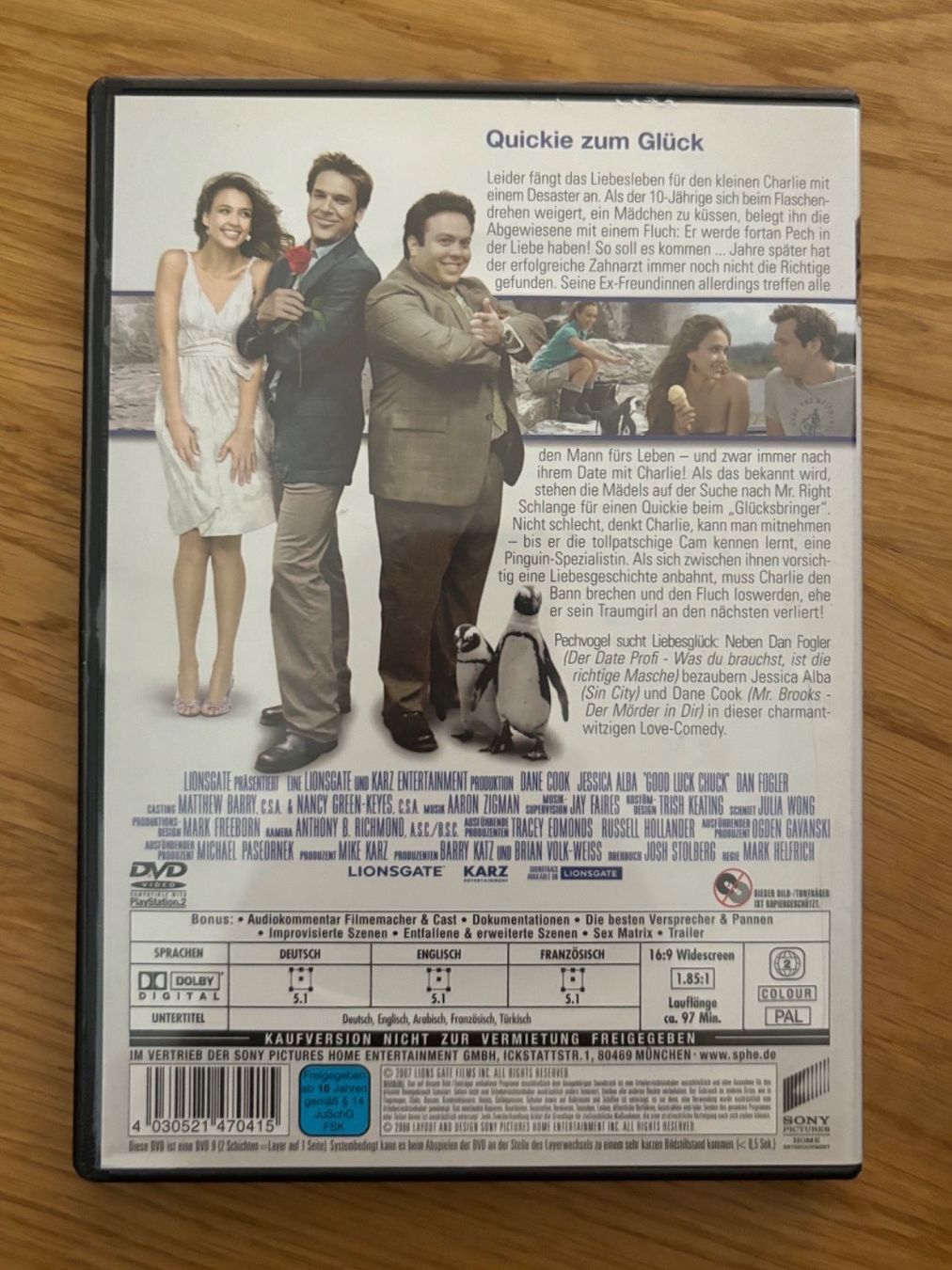 Tutti i DVDs: DVD Der Glücksbringer – Usato da Zug venduto da celinaweiss 1