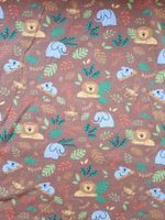*Sale* Jersey Print Dschungeltiere Karamell