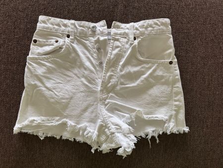 Weisse ZARA Jeans Shorts High Waist, Grösse 36/S
