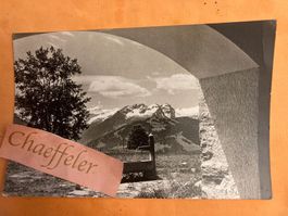 1962 Ausblick auf Oldenhorn Schönried, MOB