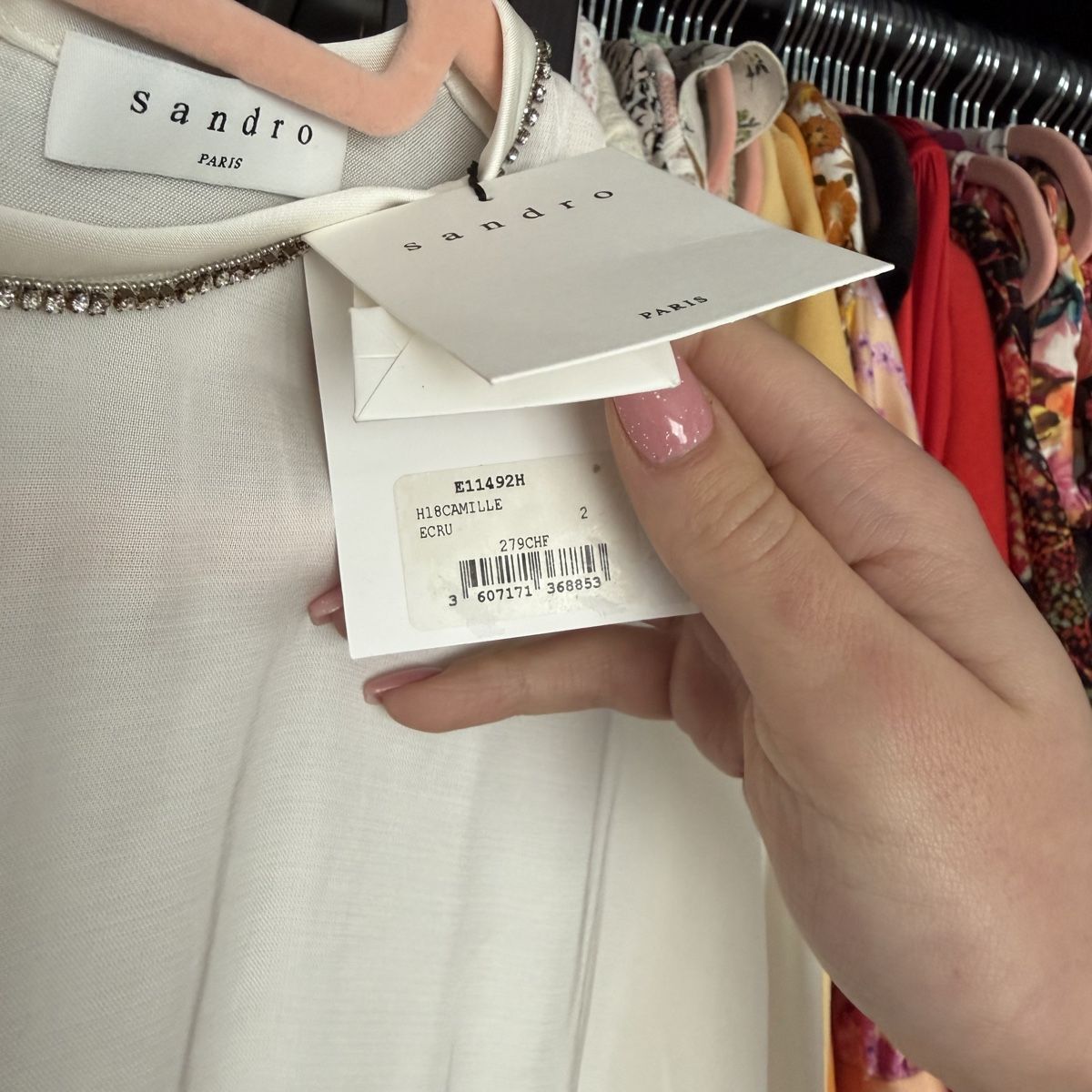 Sandro Camicette: Sandro Paris Bluse, Langarm, weiss – Nuovo (secondo la descrizione) da Emmen venduto da mak31 2