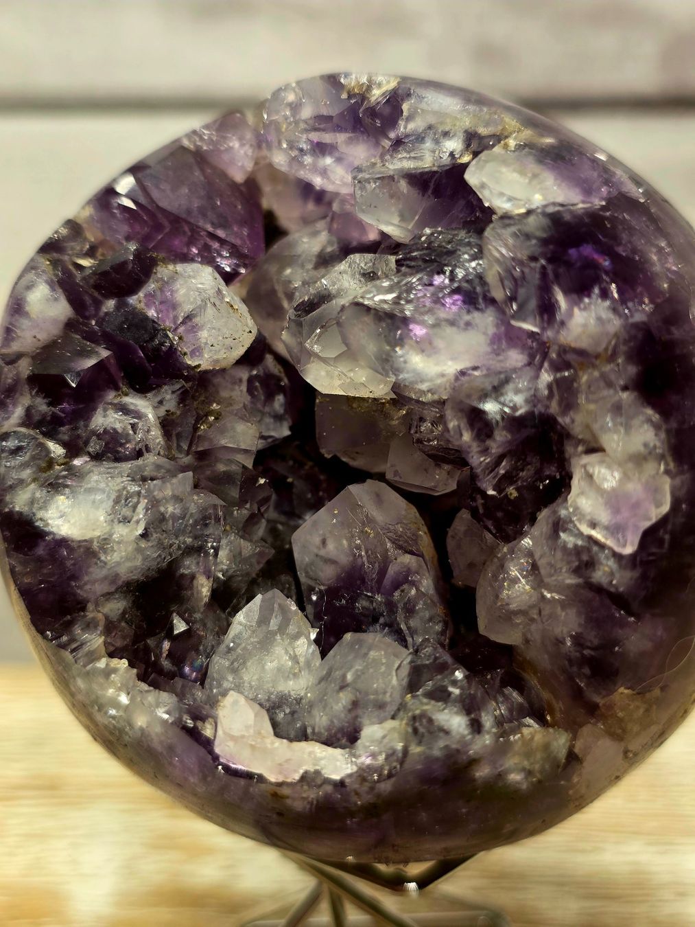 Minerali & Pietre curative: Amethyst Drusenkugel 73mm 425g – Nuovo e nell'imballaggio originale da Matzingen venduto da Shay_Crystalz 1
