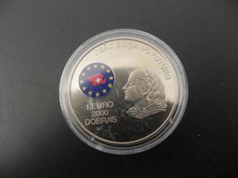 São Tomé e Principe 2000 Dobras 1 Euro 1997 Visão Súica