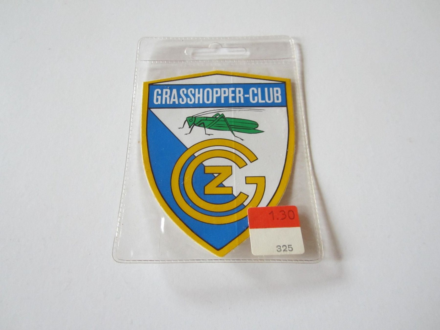 FCZ Sticker: Autocollant Grasshopper club – Nuovo e nell'imballaggio originale da Tramelan venduto da Tors