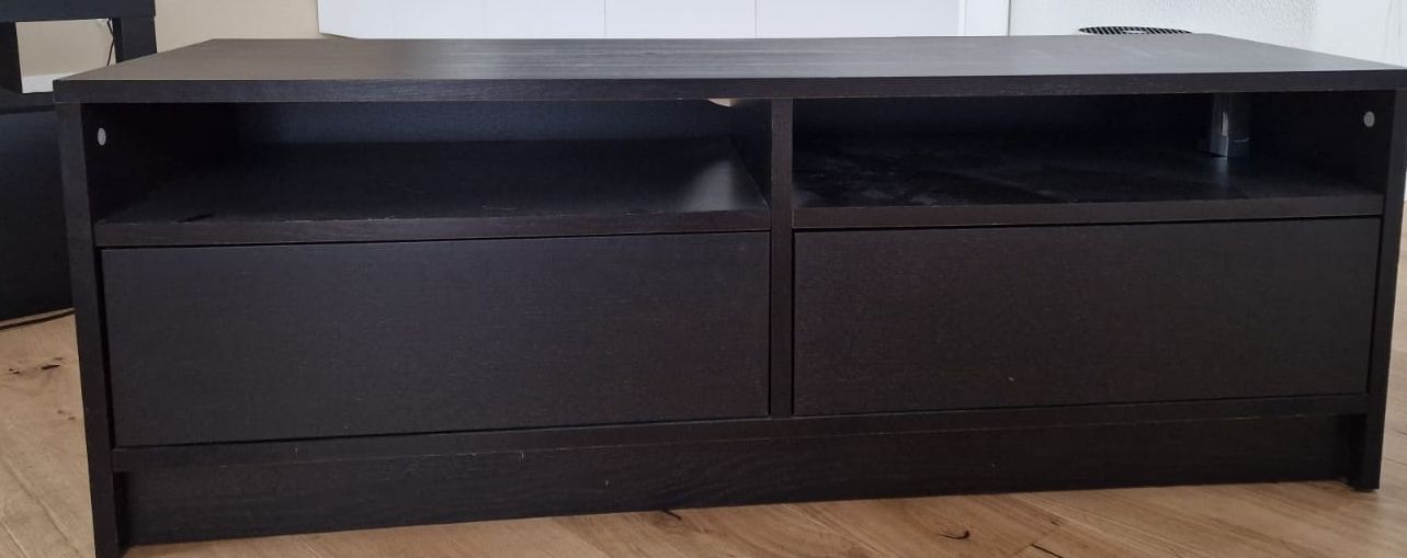 Ikea Mobili TV: Schwarzes Ikea TV-Möbel mit Schubladen – Usato da Hasle LU venduto da biberetime 1
