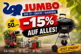 Jumbo: 15% Rabatt Gutschein auch Aktionen und Sonderpreise