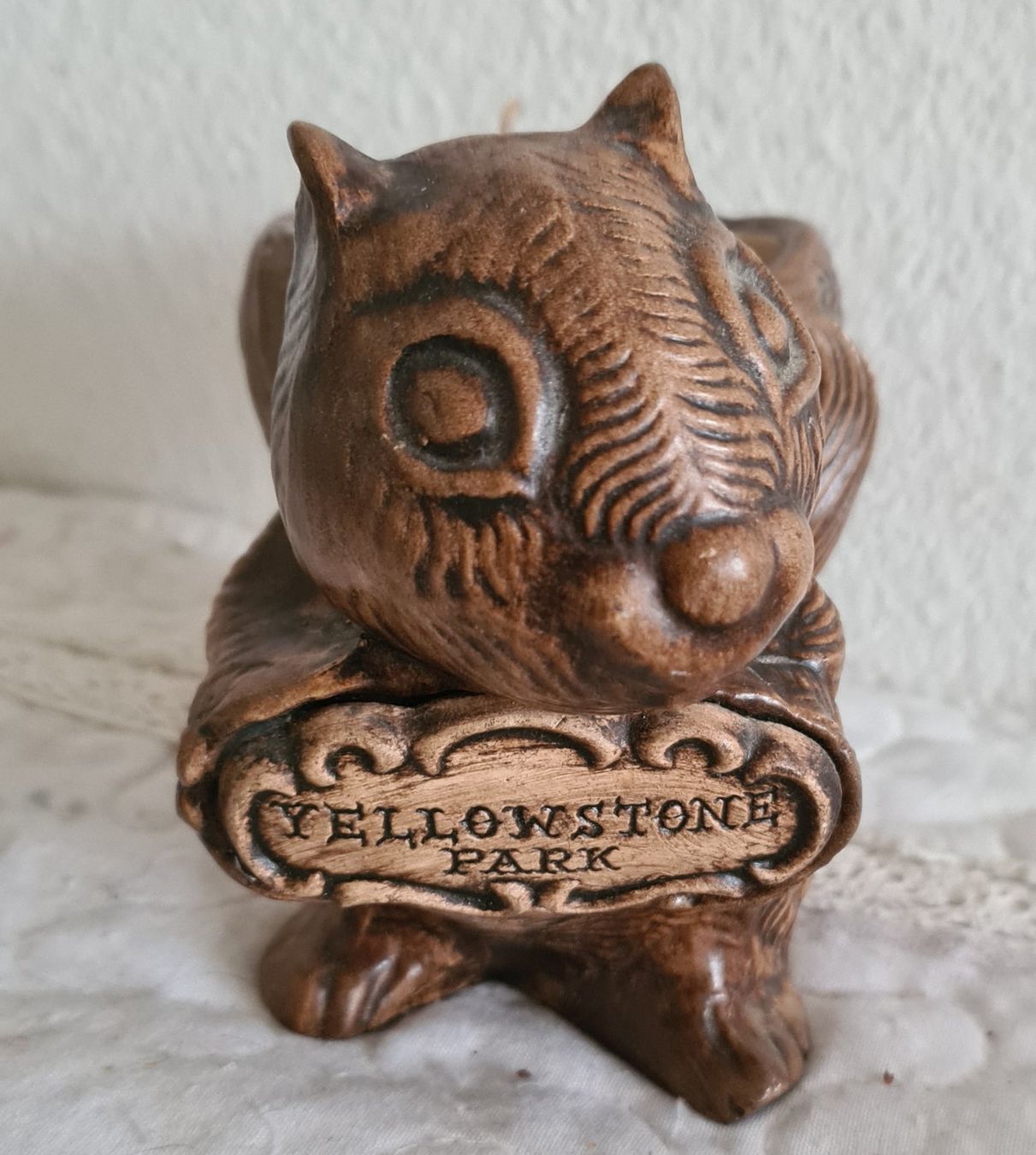 Figuren: Yellowstone Park Kerze Eichhörnchen 1955 – Gebraucht aus Winterthur von bibummi 2
